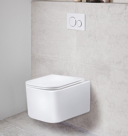 Унитаз подвесной безободковый Vincea Ultra VT1-32 белый, с сиденьем микролифт